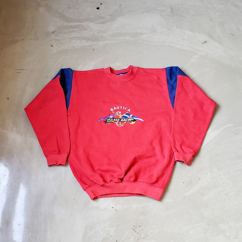 Vintage Kids Red Nautica Crewneck